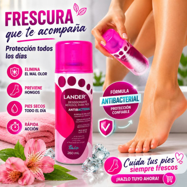 Desodorante De Pies Mujer X 260 Ml Aerosol
